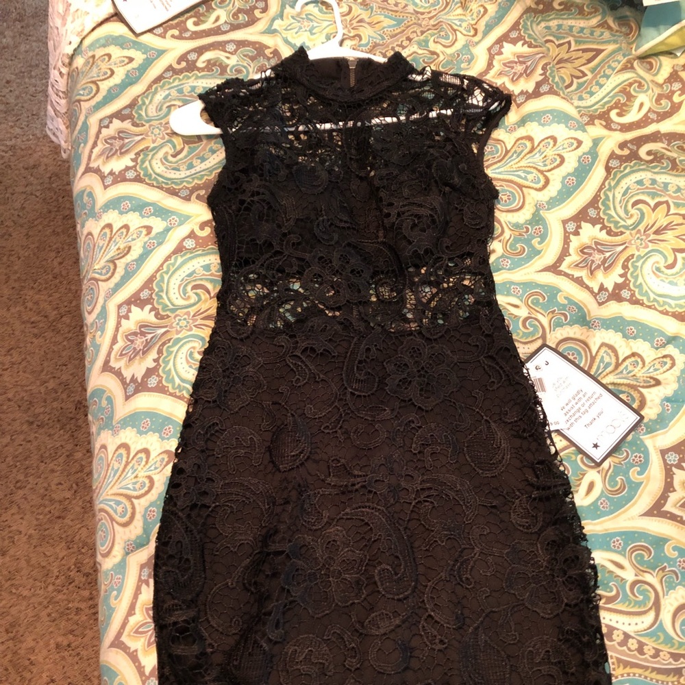 This is a black lace dress!